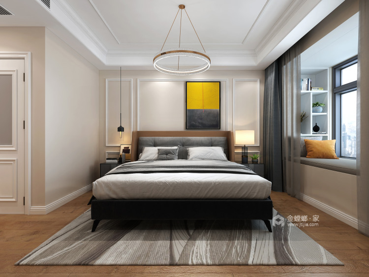 138平正商澜庭序现代风格-将法式浪漫构筑于现代空间-卧室效果图及设计说明