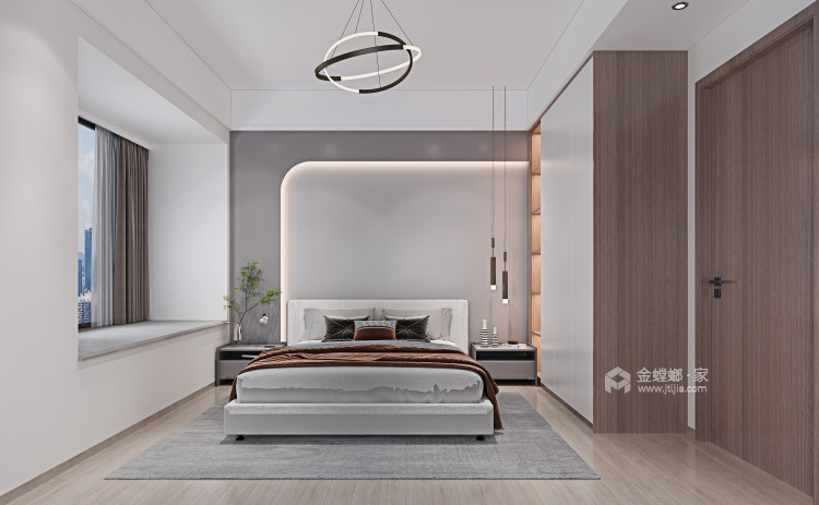 186平凯茵又一城现代风格-卧室效果图及设计说明