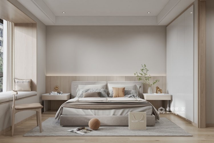 120平山河赋现代风格-卧室效果图及设计说明