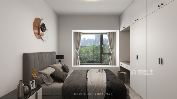 105平碧桂园现代风格-卧室效果图及设计说明
