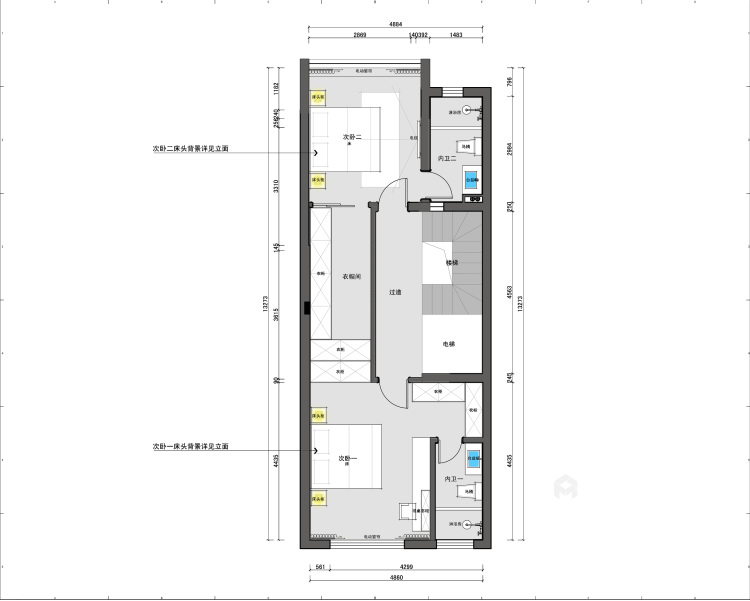 350平绿地别墅简欧风格-平面设计图及设计说明