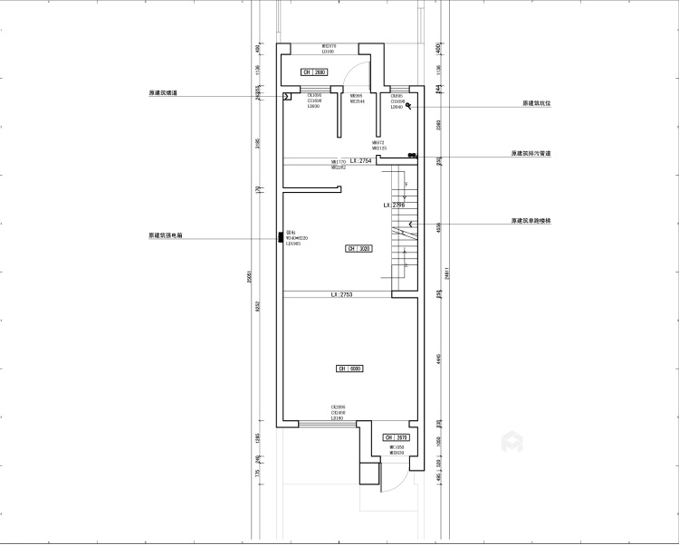 350平绿地别墅简欧风格-业主需求&原始结构图
