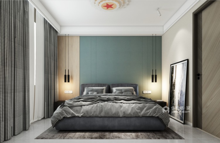220平金科御府现代风格-卧室效果图及设计说明