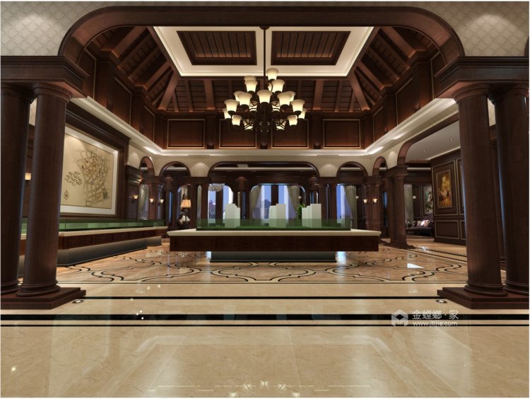 3000平盛世-清华园中式风格-古典风-餐厅效果图及设计说明