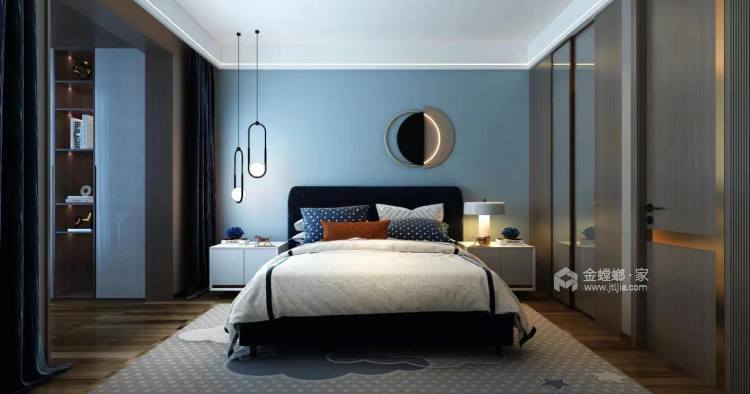 130平警瑞苑现代风格-卧室效果图及设计说明