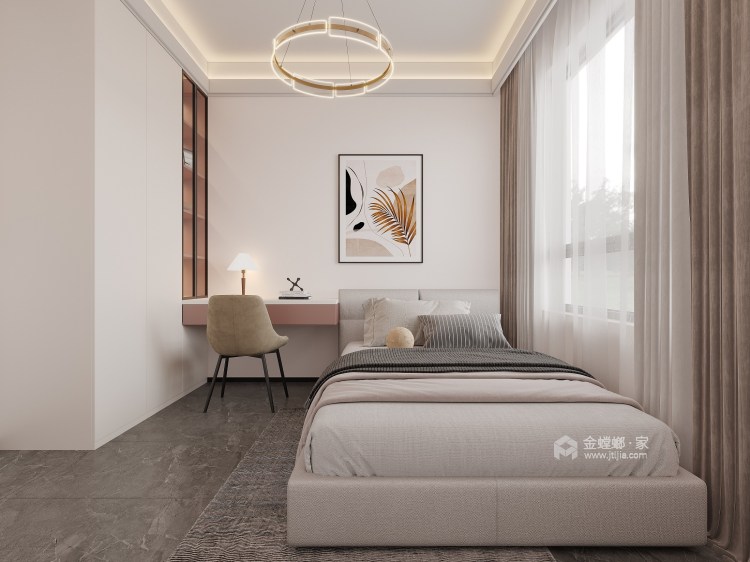 118平清风明月现代风格-卧室效果图及设计说明