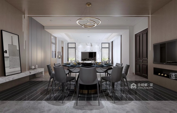 420平现代园墅现代风格-与阳光一同进餐-空间效果图