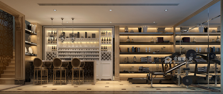 400平铜雀台法式风格-直撩心底的浪漫空间-客厅效果图及设计说明