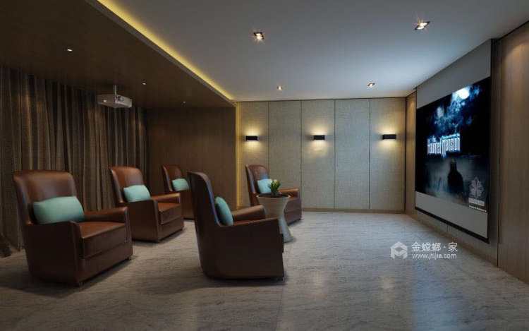 420平桃坞才苑新中式风格-淡然质朴的悠然雅居-客厅效果图及设计说明