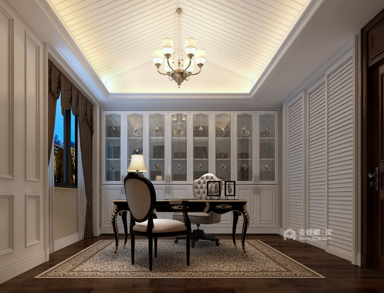 400平铜雀台法式风格-直撩心底的浪漫空间-客厅效果图及设计说明