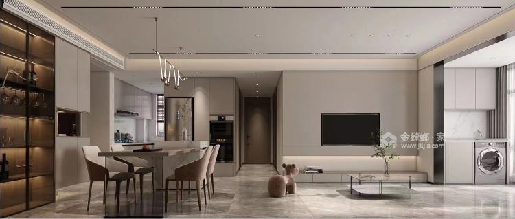 180平正弘府现代风格-家庭的温馨氛围-客厅效果图及设计说明