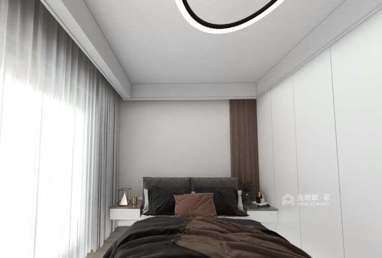 150平瑞松中心城现代风格-卧室效果图及设计说明
