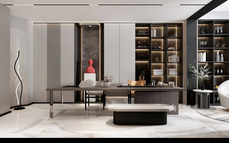 200平金沙湖高尔夫官邸现代风格-个性化设计-空间效果图
