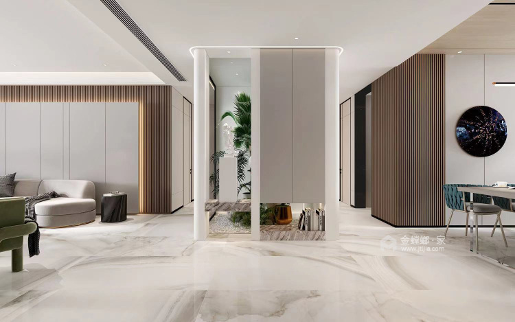 200平金沙湖高尔夫官邸现代风格-个性化设计-空间效果图