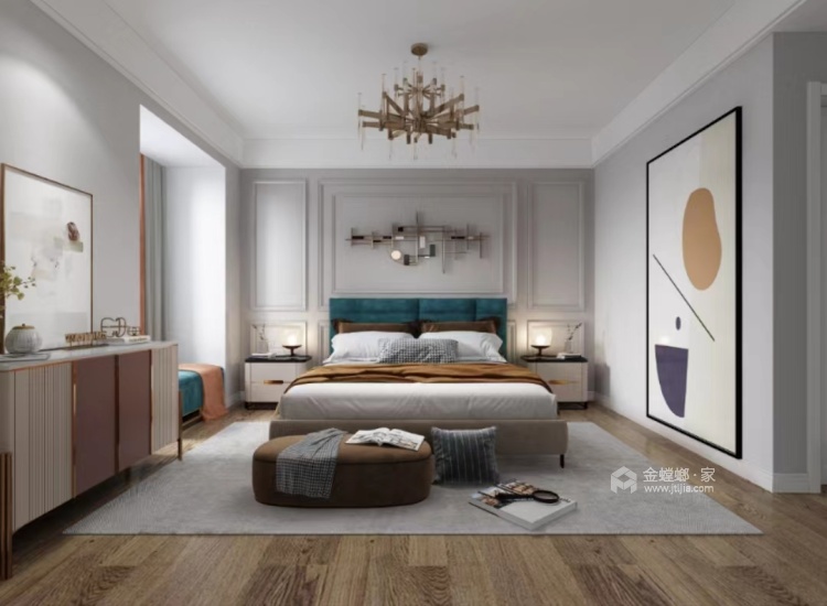 142平融科天域现代风格-卧室效果图及设计说明