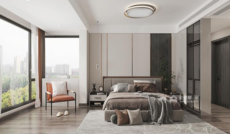 120平中南荣城现代风格-卧室效果图及设计说明