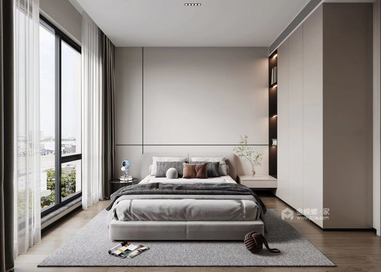 124平绿城云栖玫瑰园现代风格-栖近自然 静享自由时光-卧室效果图及设计说明