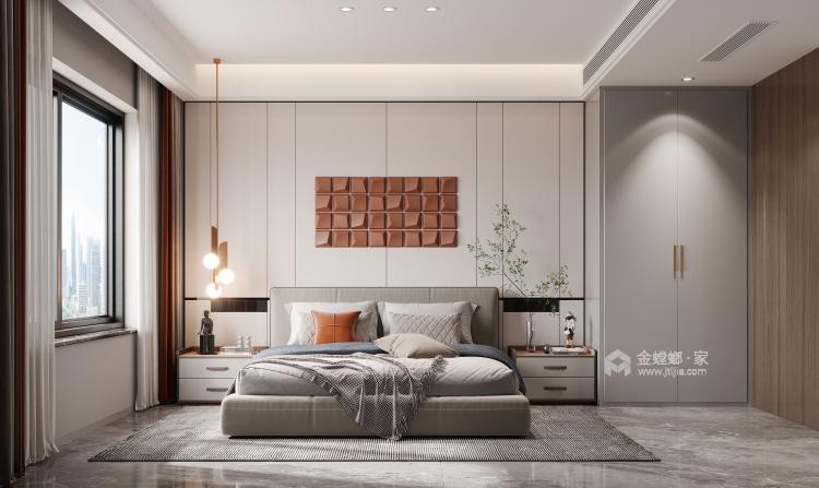 127平保利云禧现代风格-平行设计时尚感塑造-卧室效果图及设计说明