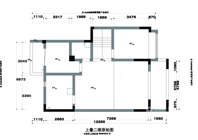 330平碧水湾玉园新中式风格-业主需求&原始结构图