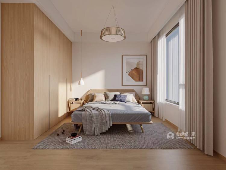 160平绿地翠园现代风格-卧室效果图及设计说明