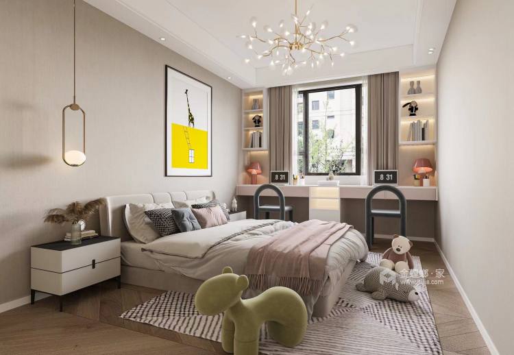 160平蓝城桂语兰庭现代风格-卧室效果图及设计说明