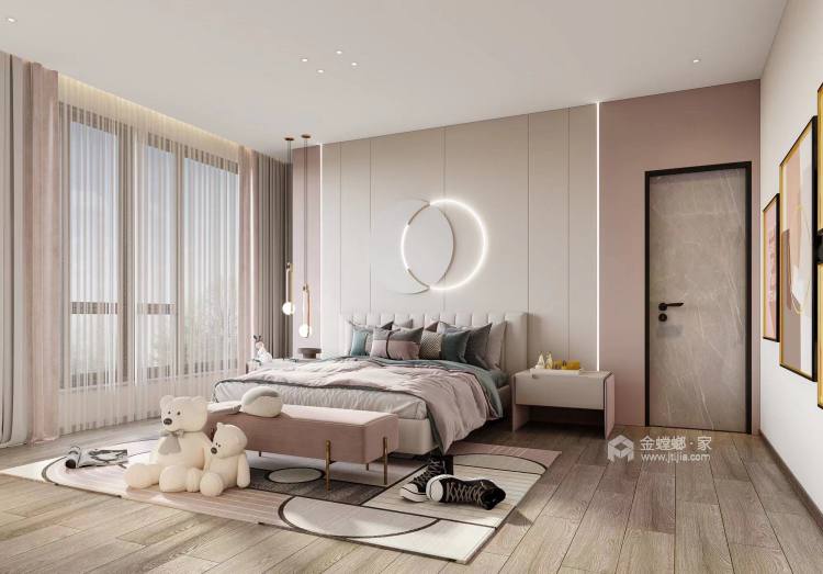 750平荔湾城现代风格-卧室效果图及设计说明