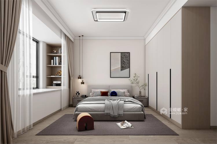 115平中央公园现代风格-卧室效果图及设计说明