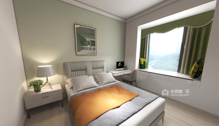 89平江天樾现代风格-卧室效果图及设计说明