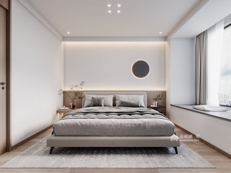 144平东方蓝海现代风格-卧室效果图及设计说明