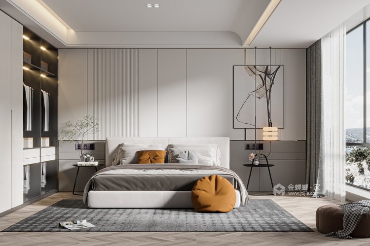 155平太古臻城现代风格-卧室效果图及设计说明