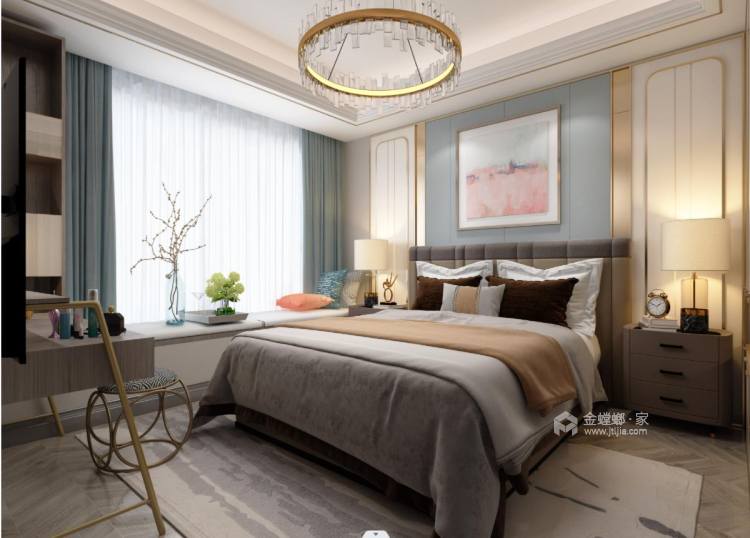 167平状元公馆现代风格-卧室效果图及设计说明
