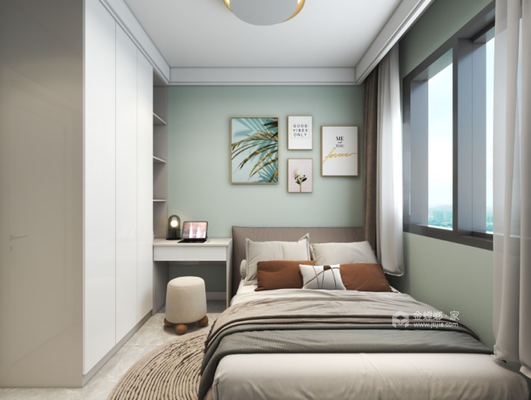 136平正弘一号院现代风格-卧室效果图及设计说明