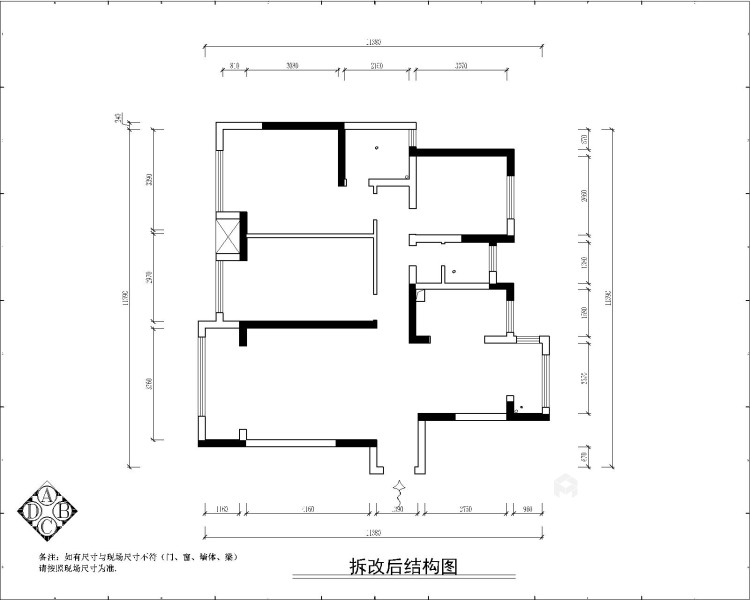 136平正弘一号院现代风格-平面设计图及设计说明