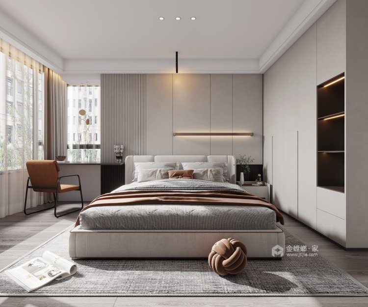 157平理想2019现代风格-卧室效果图及设计说明