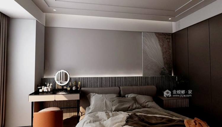 95平滟澜洲繁花里现代风格-卧室效果图及设计说明