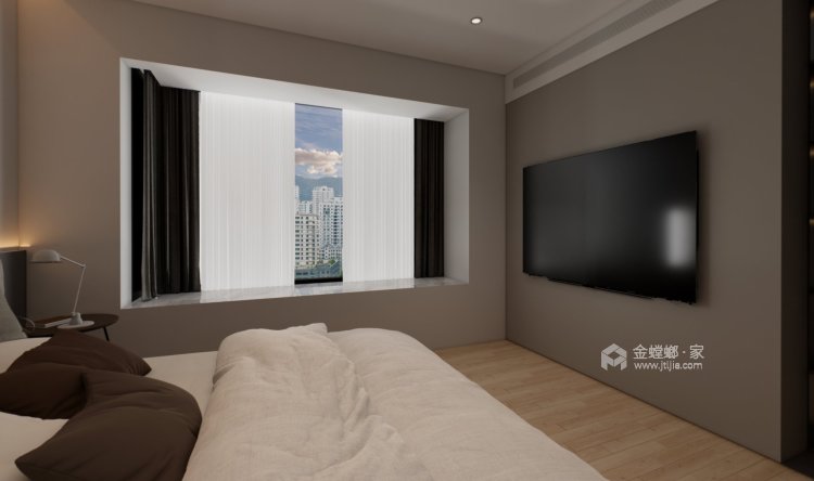 137平富力尚悦居现代风格-卧室效果图及设计说明