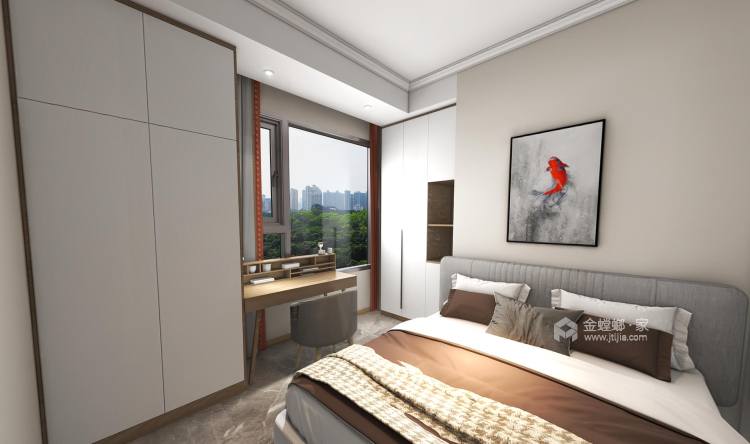 78平云锦台现代风格-卧室效果图及设计说明
