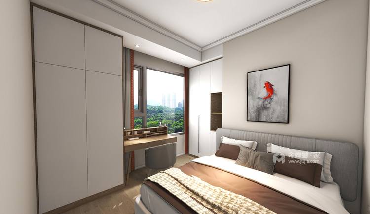 78平云锦台现代风格-卧室效果图及设计说明