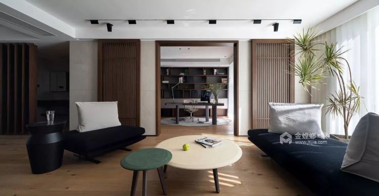 178平橄榄城柏林阳光日式风格-简洁-客厅效果图及设计说明