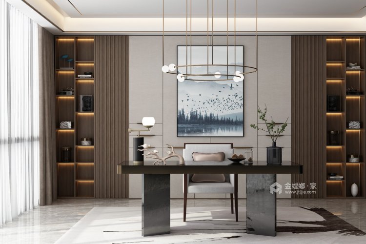 170平华园新中式风格-卧室效果图及设计说明
