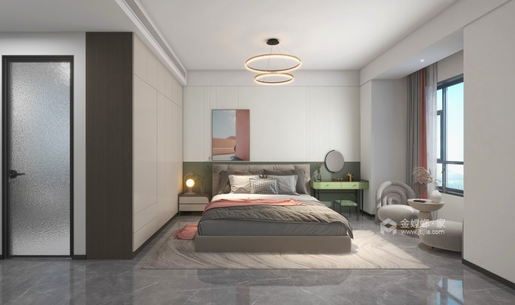 146平佳兆业现代风格-卧室效果图及设计说明