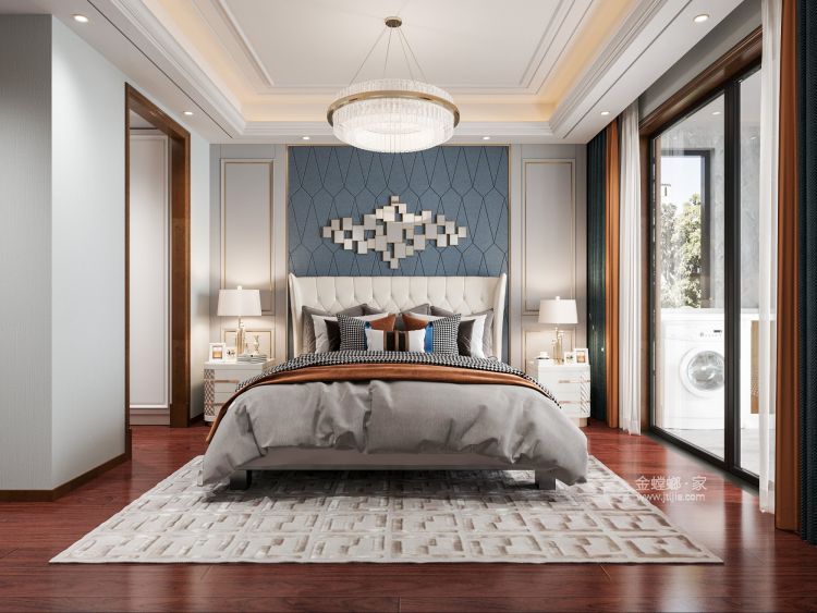 160平玖樟台现代风格-卧室效果图及设计说明