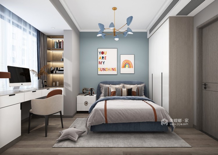 124平华仑港湾现代风格-卧室效果图及设计说明