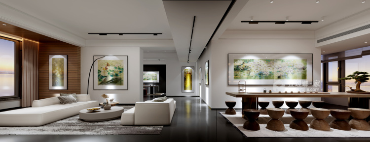 180平华园现代风格-改造“家”-餐厅效果图及设计说明