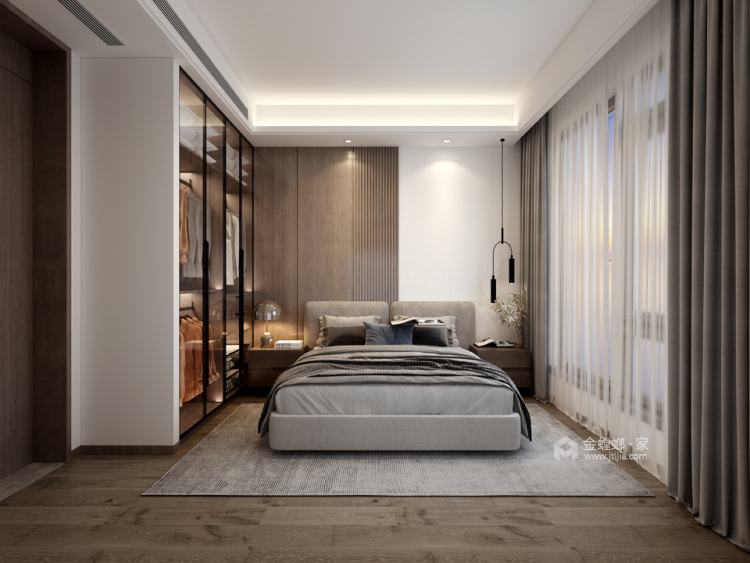 180平华园现代风格-改造“家”-卧室效果图及设计说明