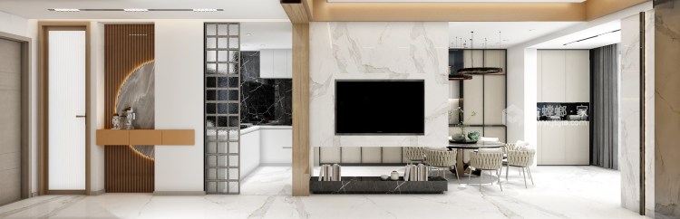 128平新松华鸿国樾府现代风格-现代质感的家-卧室效果图及设计说明