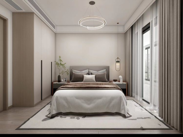 123平天悦南湖现代风格-卧室效果图及设计说明