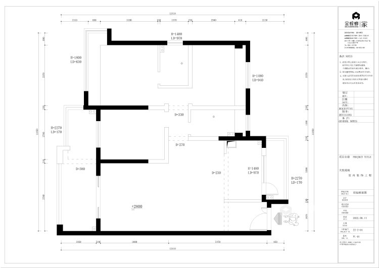 123平天悦南湖现代风格-业主需求&原始结构图