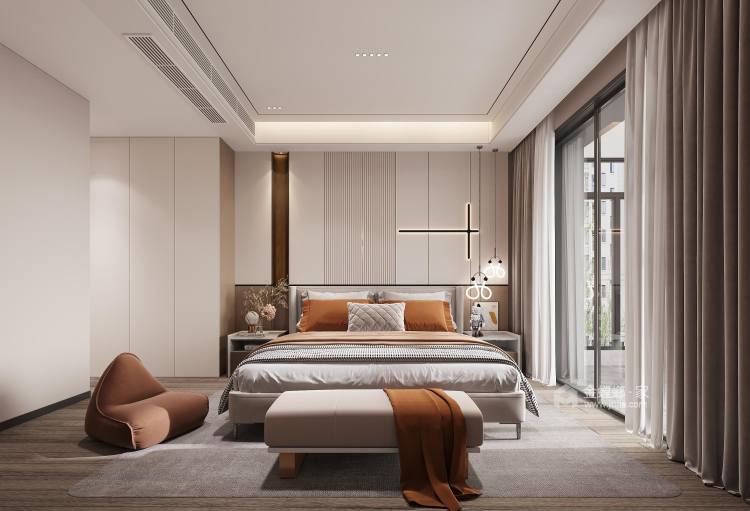 109平悦邛海现代风格-卧室效果图及设计说明