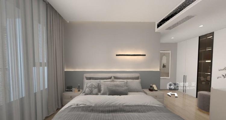 141平领地蘭山现代风格-卧室效果图及设计说明